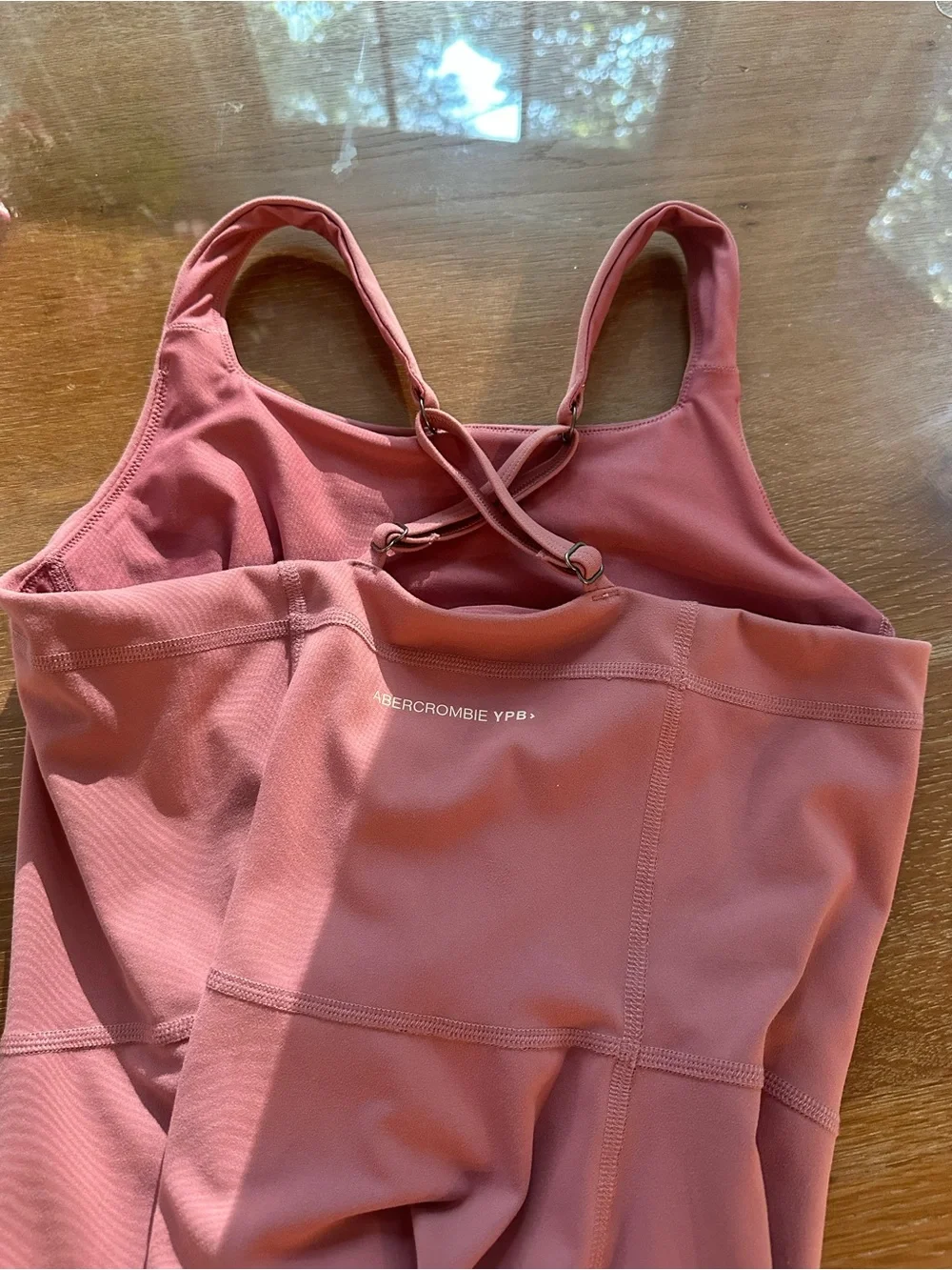 abercrombie kids dusty rose pink active dress